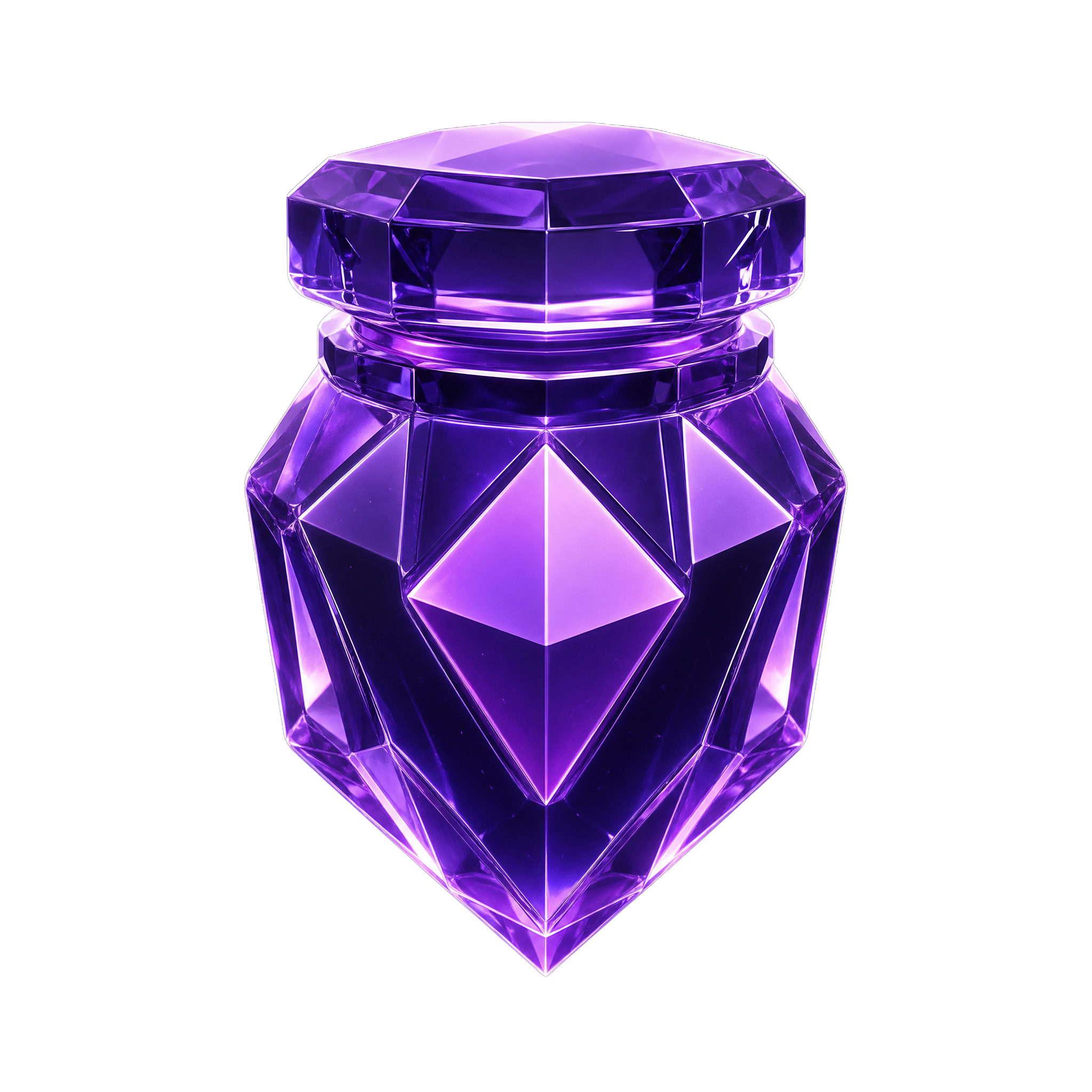 Эмблема токена POTS в violet-стекле